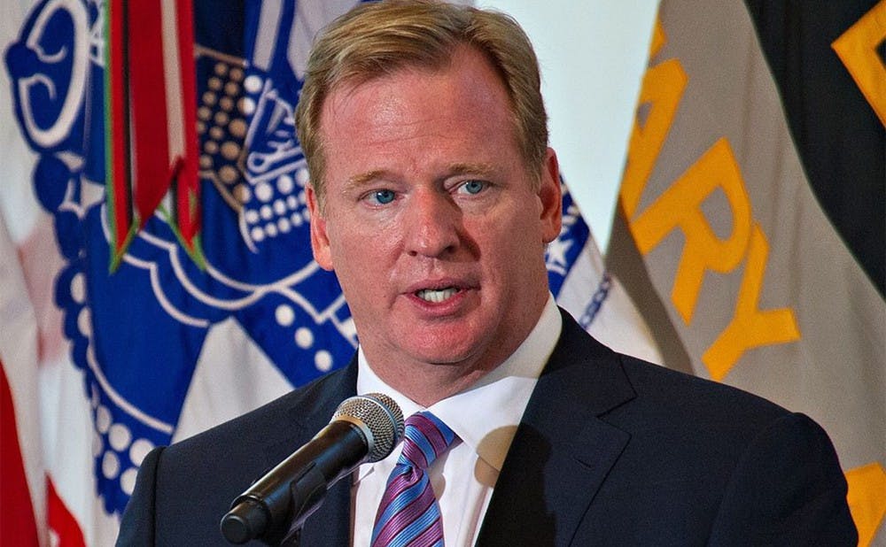 <p>NFL commissioner Roger Goodell has been criticized for how he is handling the league’s head injuries and domestic violence issues.&nbsp;</p>