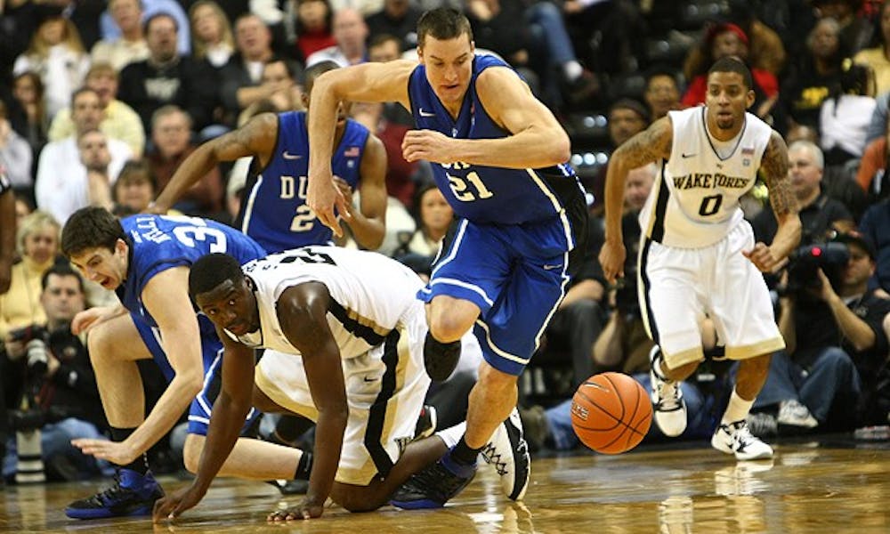 Miles Plumlee sparked the Blue Devils’ second half run with tenacious defense. The forward also had eight points