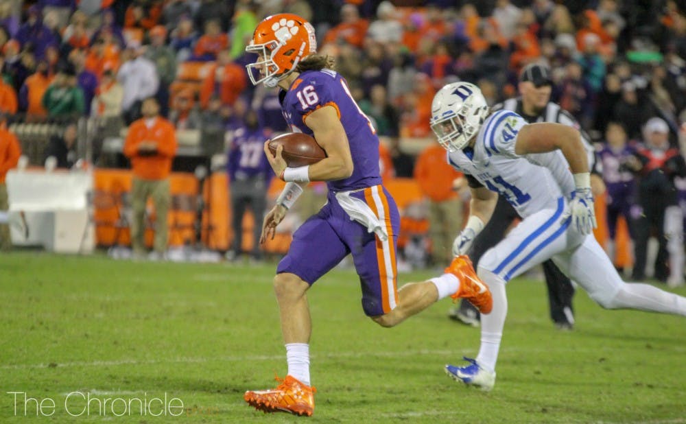 Depleted by injuries, Duke could not stop Clemson's offense in the second half Saturday.