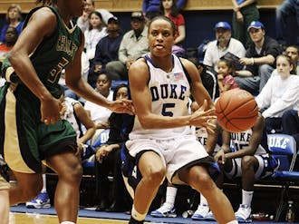 brandon semel/Chronicle file photo  Jasmine Thomas became the third player in Duke history to record a triple-double Friday against Marquette.