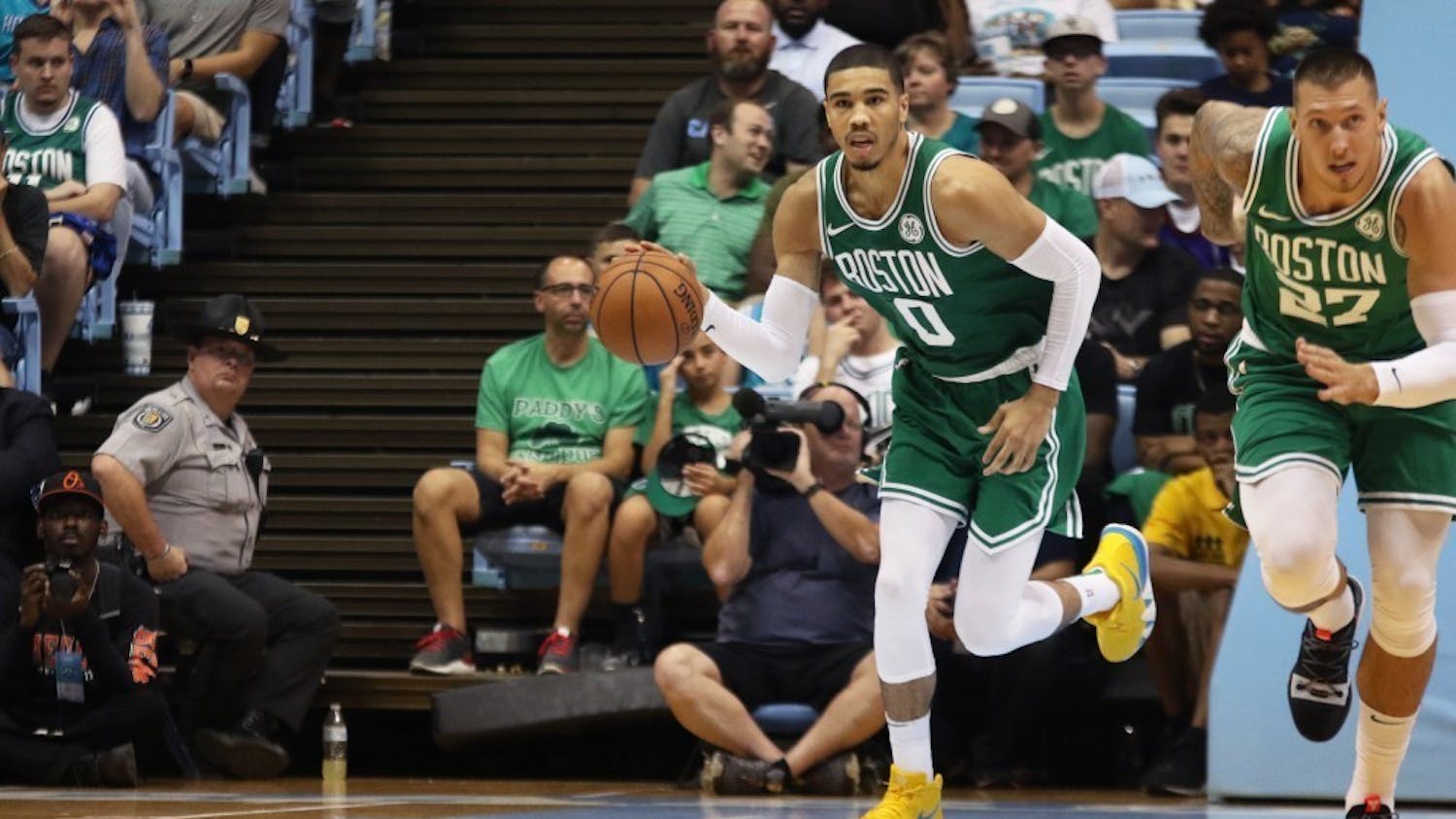 Tatum currently leads the Celtics with 26.6 points per game.