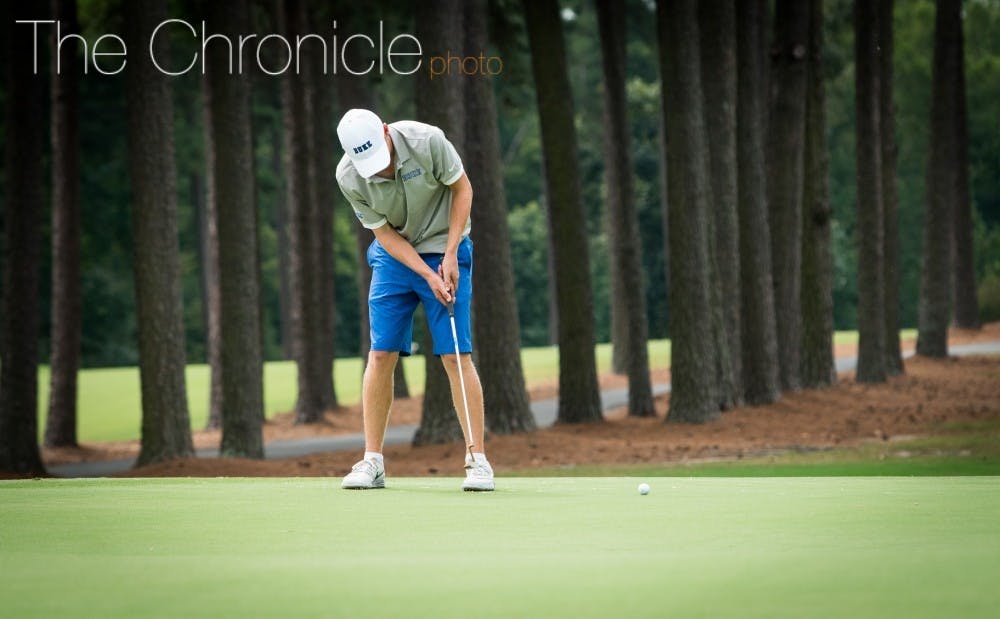 <p>Freshman Chandler Eaton is second on the team in scoring average this season and has only shot worse than 75 in two rounds.</p>
