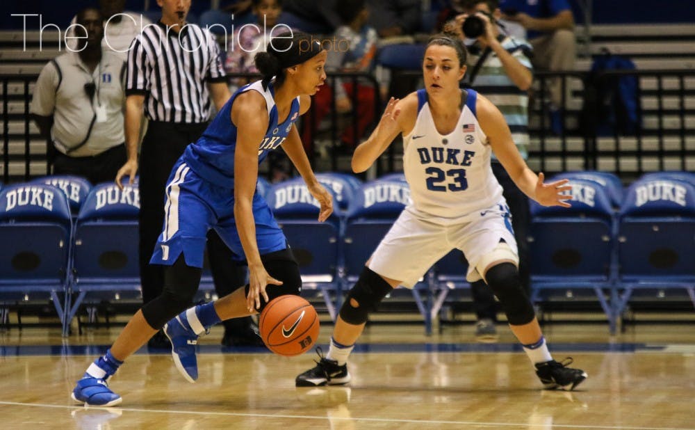 <p>At 6-foot-2, freshman Leaonna Odom can play multiple positions on the court and space the floor as a jump-shooter.&nbsp;</p>