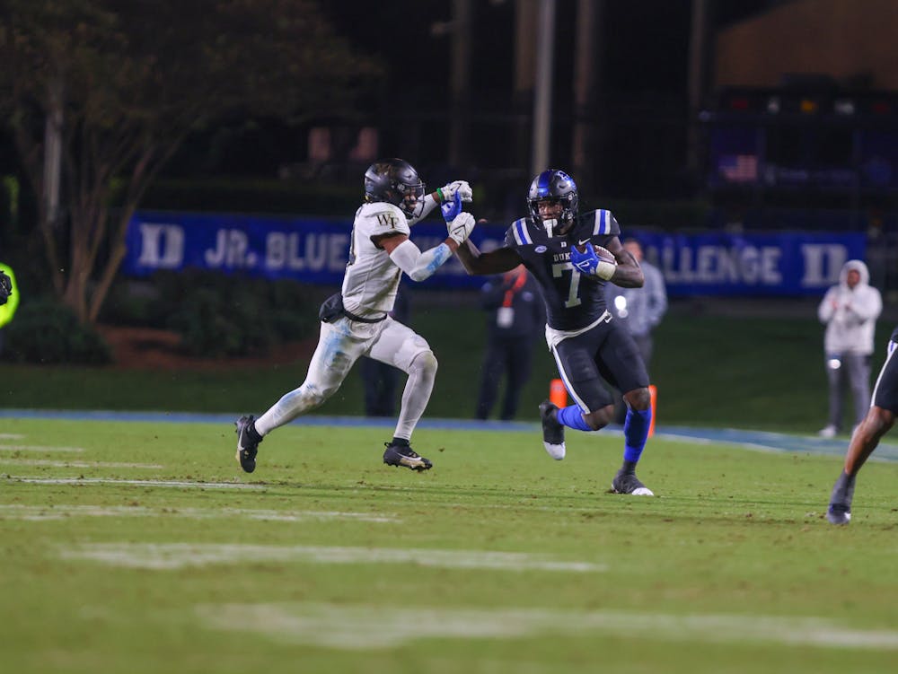 Graduate Jordan Waters has led Duke in rushing this year with 10 touchdowns. 