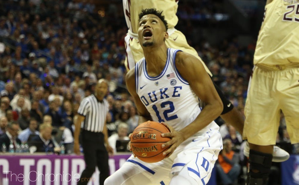 <p>Javin DeLaurier's finishing ability has been in question all year, but he could silence the doubters in Duke's tournament journey.</p>