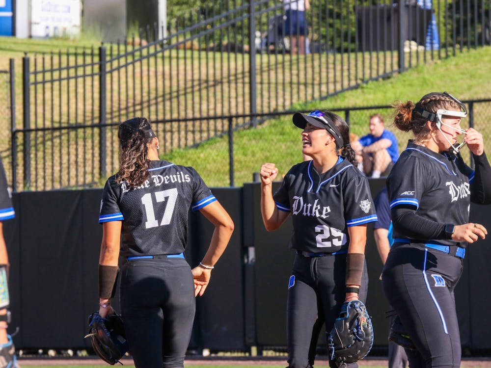 Duke softball beat the Tigers on their home field. 