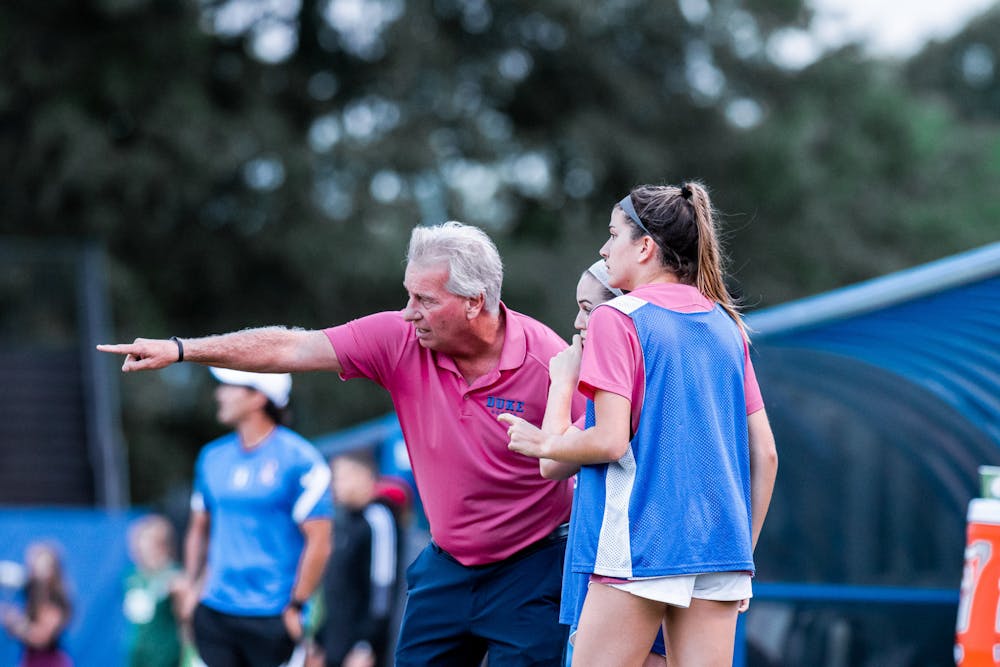 Robbie Church has led Duke women's soccer for 23 years. 