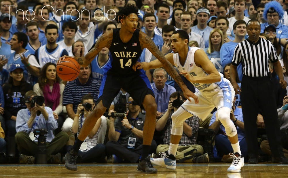 Freshman Brandon Ingram has shot less than 40 percent from the field in&nbsp;his last five games but will need a big effort Saturday for Duke against the Tar Heels.