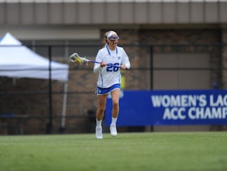 Senior Kelci Smesko scored a career-high six goals Friday as the Blue Devils doubled up Navy 18-9 on the road.