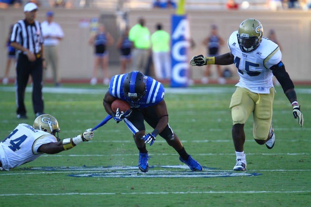 Penalties and miscues told the story for Duke in a 38-14 loss to Georgia Tech.
