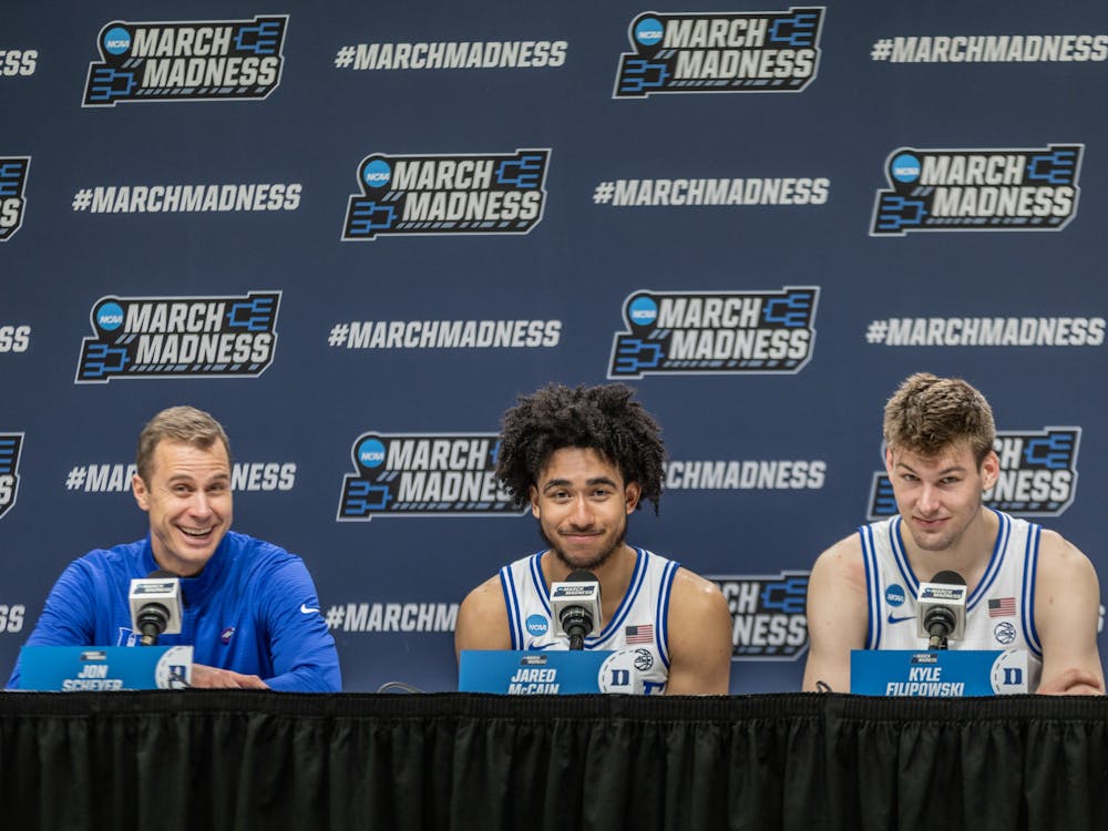 Jared McCain (middle) and Kyle Filipowski (right) were invited to the NBA draft green room. 