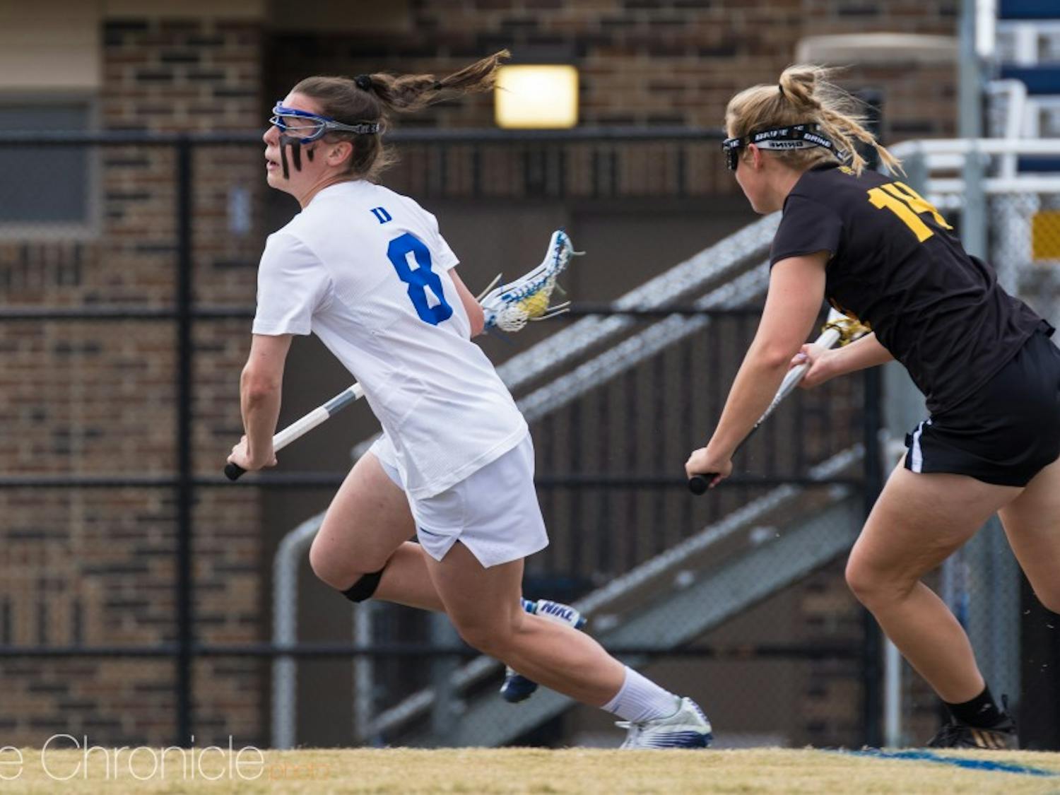 Charlotte North tallied her 100th career goal Monday.