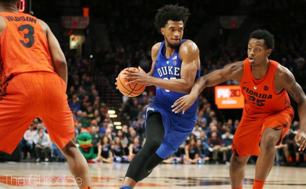 Marvin Bagley III became the first Blue Devil ever to post two straight games with at least 30 points and 15 rebounds at the PK80 Invitational.