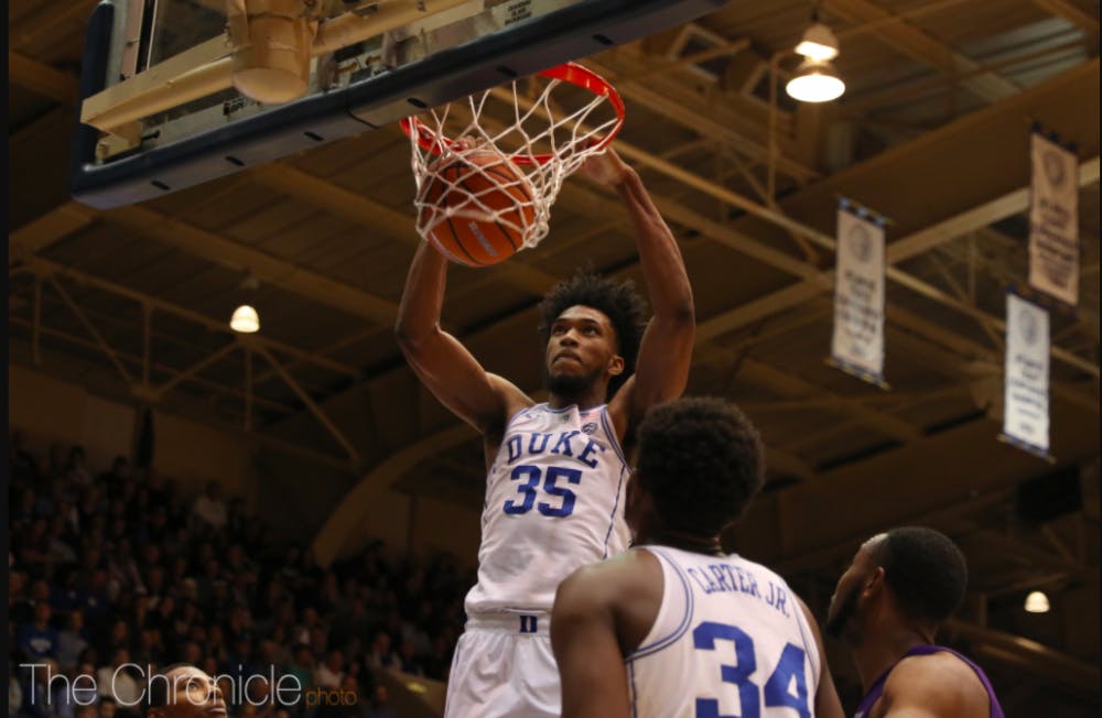 <p>Bagley and Carter have owned the paint this year.&nbsp;</p>