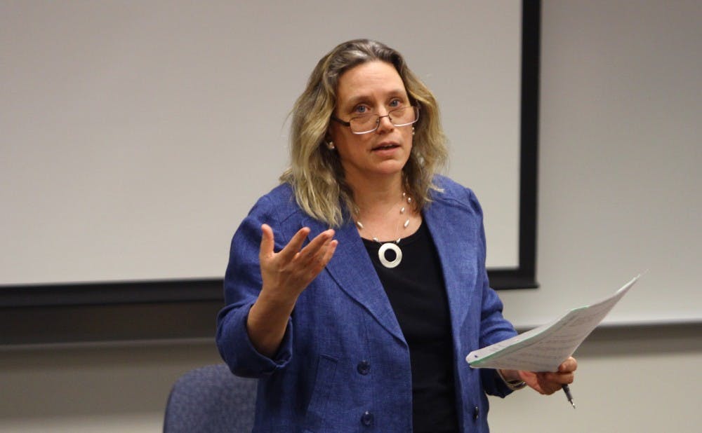 Dean Laurie Patton explained the senior lecturer role to the Academic Council on Thursday afternoon.