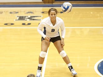 Rachael Moss had 10 kills Saturday in leading Duke to a 3-0 win over Maryland.