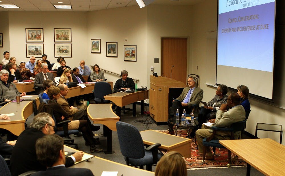 Council Chair Joshua Socolar, professor of physics, led the conversation and invited four guests to discuss the topic.