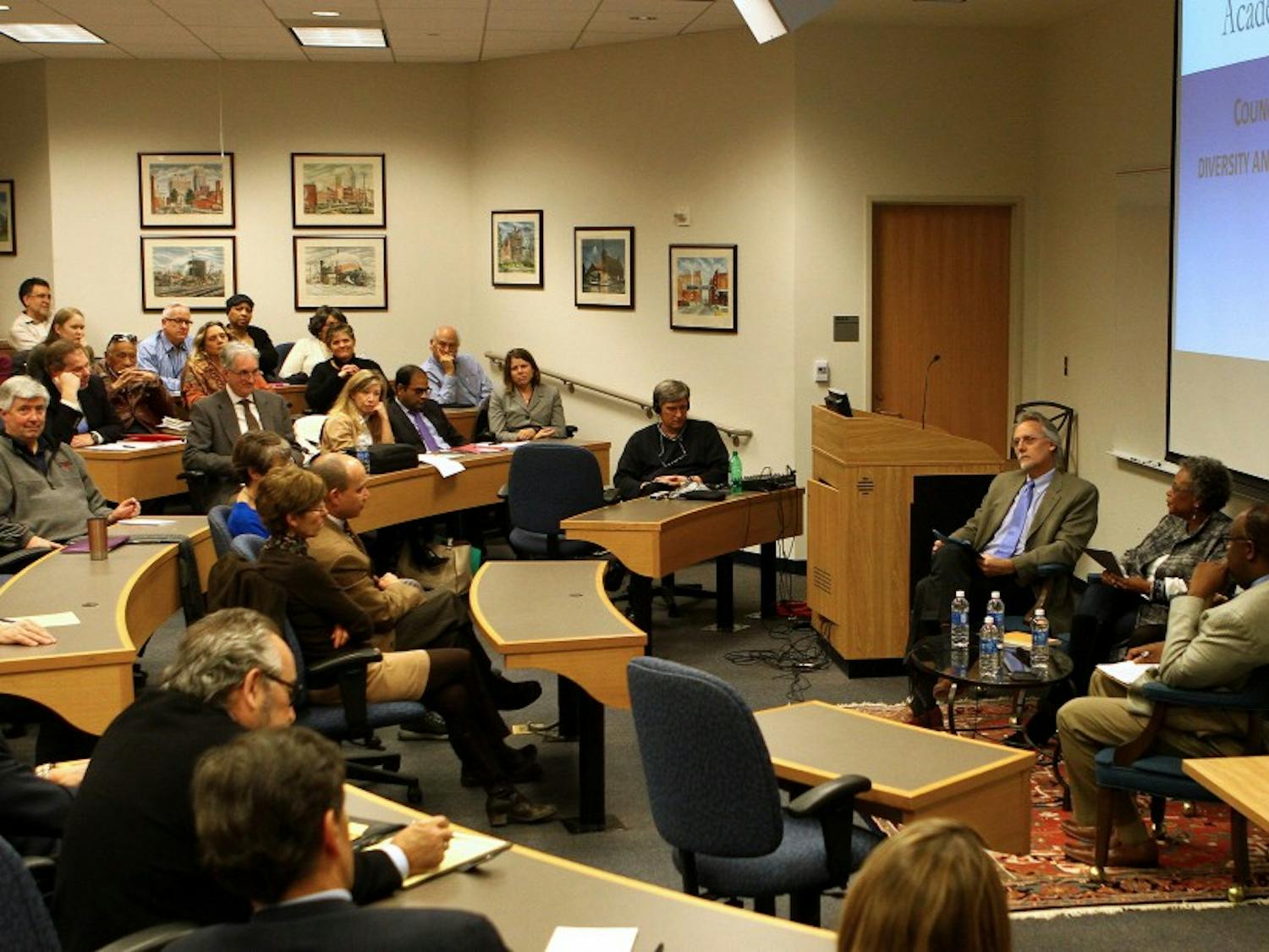 Council Chair Joshua Socolar, professor of physics, led the conversation and invited four guests to discuss the topic.