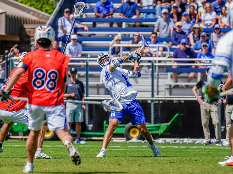 Josh Offit No. 8 Duke men’s lacrosse slips in second half against No. 14 Virginia ...