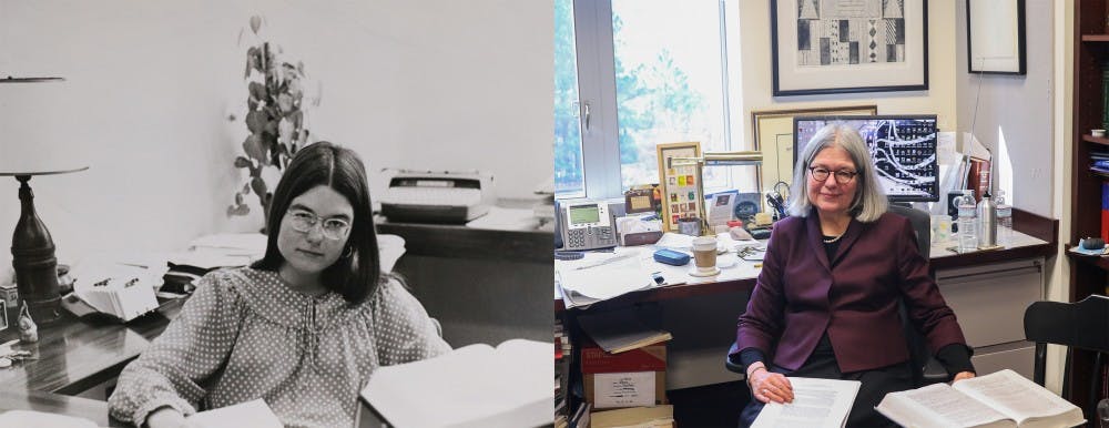 Left: April 11, 1977, by Peggy Gulley | Right: Feb. 14, 2018, by Bre Bradham