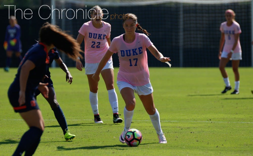 <p>Freshman Ella Stevens has become a star for the Blue Devils since sophomore Kayla McCoy went down with a season-ending injury.</p>