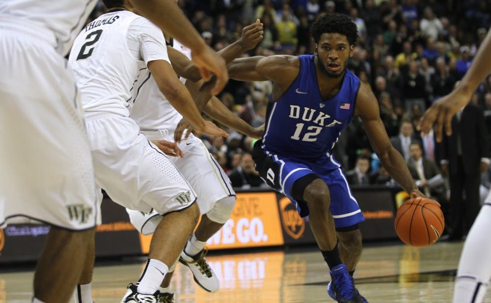 Freshman Justise Winslow scored 20 points to pick up the slack as teammate Jahlil Okafor couldn't find his rhythm down low.