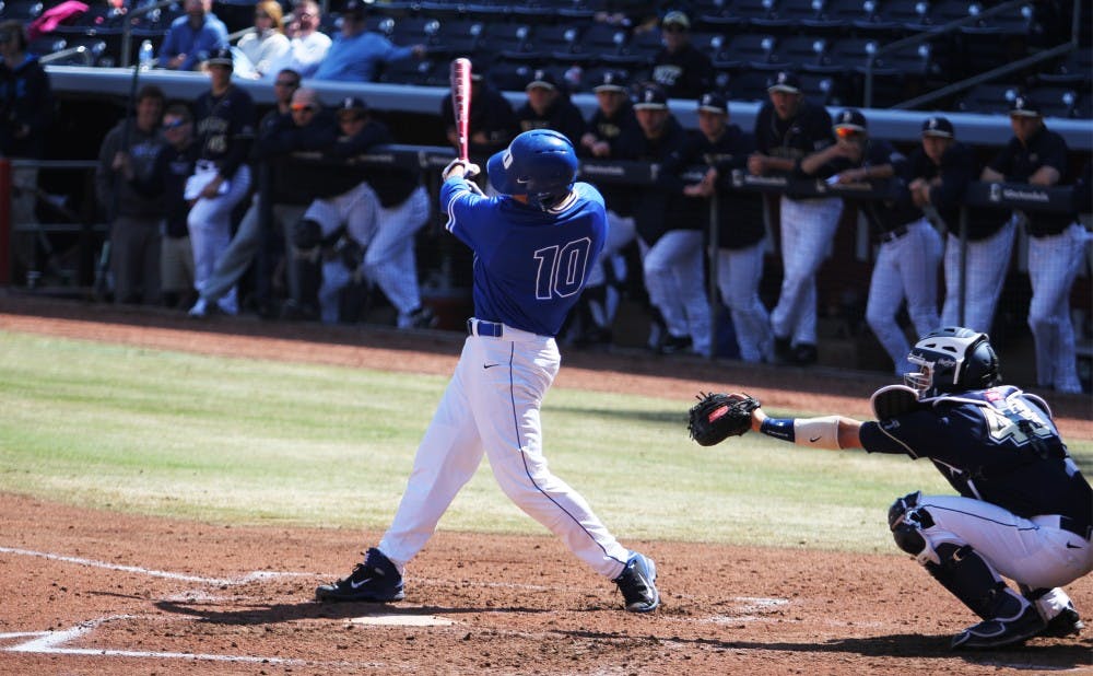 Freshman Peter Zyla has recorded at least one hit in 22 of the Blue Devils’ past 25 games he has started and will look to keep his hot streak going against the Spartans.