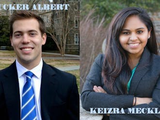 Juniors Tucker Albert and Keizra Mecklai have announced they are running for Duke Student Government president.