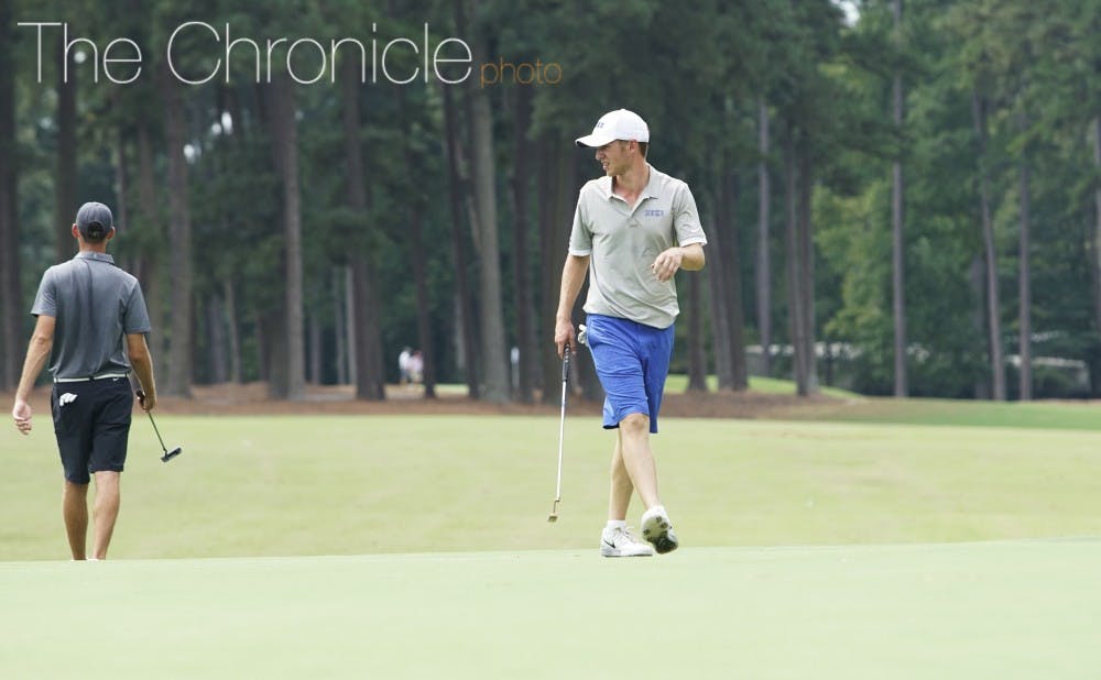 <p>Rookie Chandler Eaton has established himself as one of the Blue Devils’ best putters already and posted two top-five finishes last fall.</p>