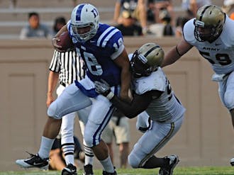 In a day marked by offensive mistakes and inefficiency, freshman Brandon Connette’s touchdown run in the first quarter was one of few offensive highlights for Duke.