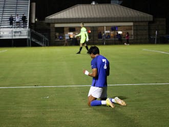 Duke sophomore Felix Barajas put the Blue Devils on the board first Tuesday night.