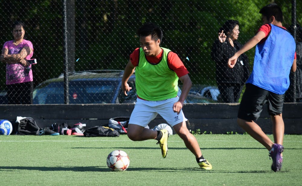 Spearheaded by the efforts of six Duke football players, the Soccer Sin Fronteras program provides a place for members of Durham's Latino and Latina community to play after school.