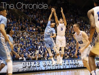 Grayson Allen scored eight straight points to bring Duke back within three, but the Blue Devil rally fell short Saturday.