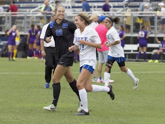 Duke senior Katy Colas’ first goal in two years was a memorable one, as it would go on to be the deciding score in Sunday’s 1-0 victory against LSU.