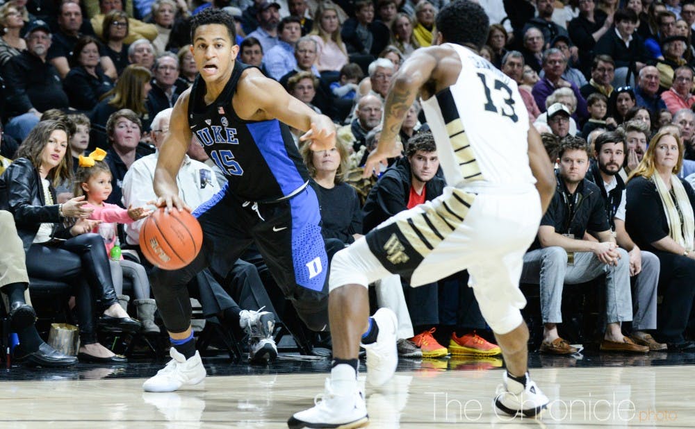 <p>Freshman Frank Jackson had his best game on the road Saturday with nine points, four rebounds, four assists and no turnovers.&nbsp;</p>