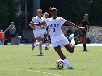 Imani Dorsey contributed to Duke's torrid 12-goal effort in the UNC Nike Classic this weekend with a goal in each contest.