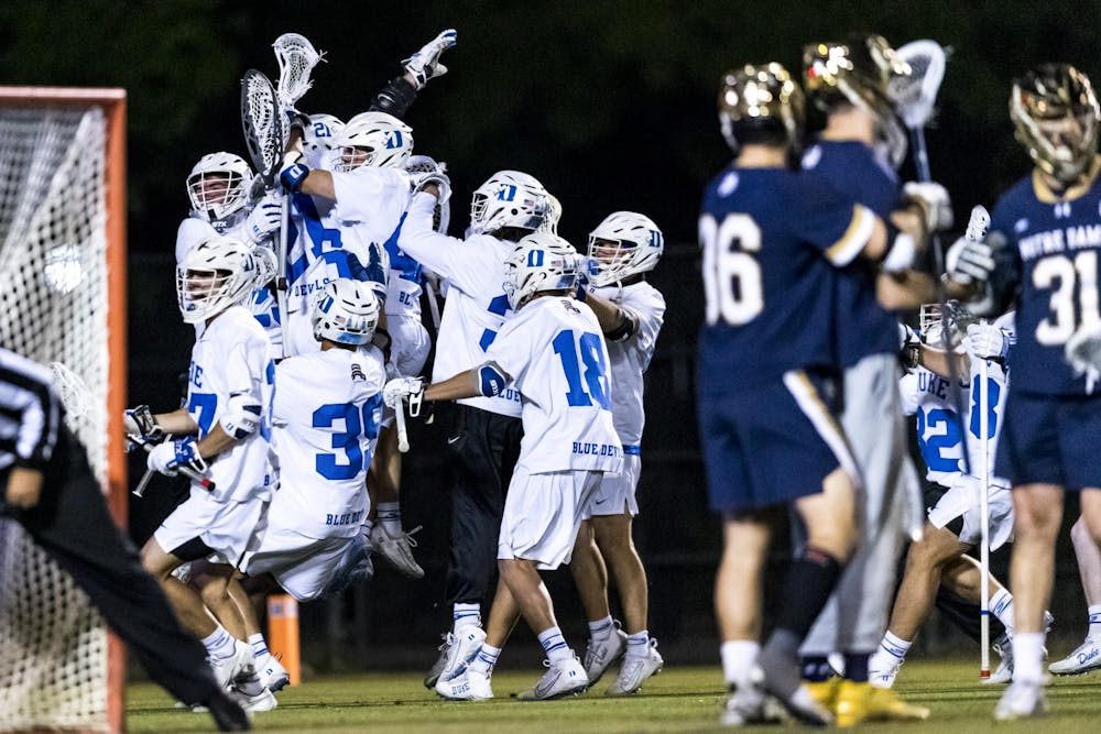 Duke men's lacrosse's last three wins have all came in overtime.