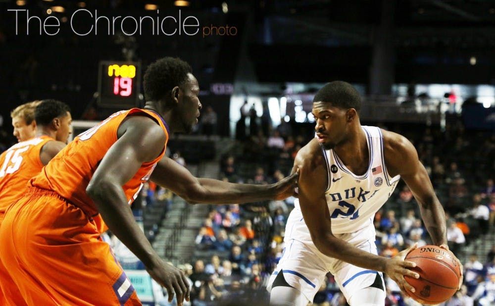 After the Blue Devils struggled with foul trouble in the first half, Amile Jefferson and company were more disciplined on defense late in the game.&nbsp;