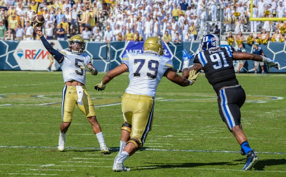 Georgia Tech quarterback Justin Thomas stole the show Saturday with more than 450 total yards and four total touchdowns.