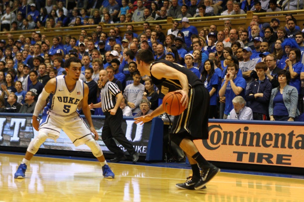Freshman Tyus Jones scored 13 first-half points to pace the Blue Devil offense against Army Sunday.