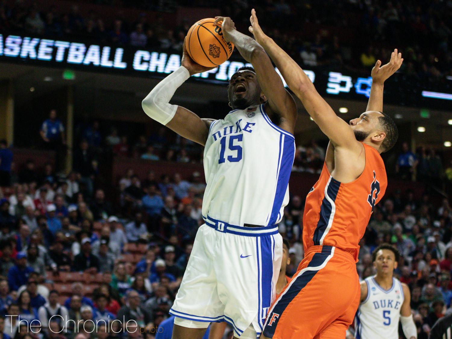 Mark Williams tallied a career-high five assists in Duke's first-round NCAA tournament win.