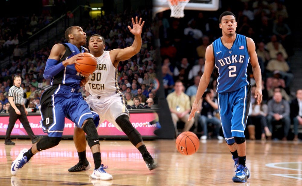 Rasheed Sulaimon and Quinn Cook have split the starting spot in the last eight games, and Duke has benefitted from keeping opponents guessing.