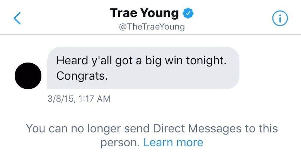 Trae Young could have been the perfect final piece for the 2017-18 Blue Devils, if only our staff had responded to his 2015 direct message