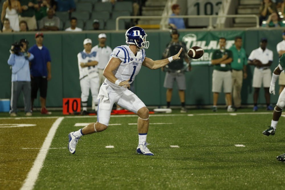 Redshirt junior Thomas Sirk finished 27-of-40 for 289 yards and a pair of touchdown passes in his debut starting under center as the Blue Devils beat Tulane 37-7.