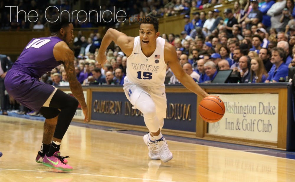 <p>Frank Jackson led Duke in scoring with 18 points against Marist and followed that up with 21 points the next day against Grand Canyon.</p>