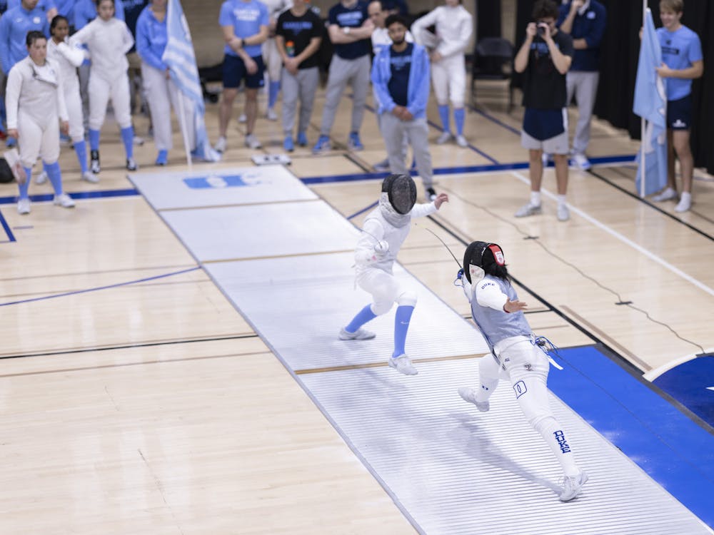 Fencing is played on a metal strip called a piste.