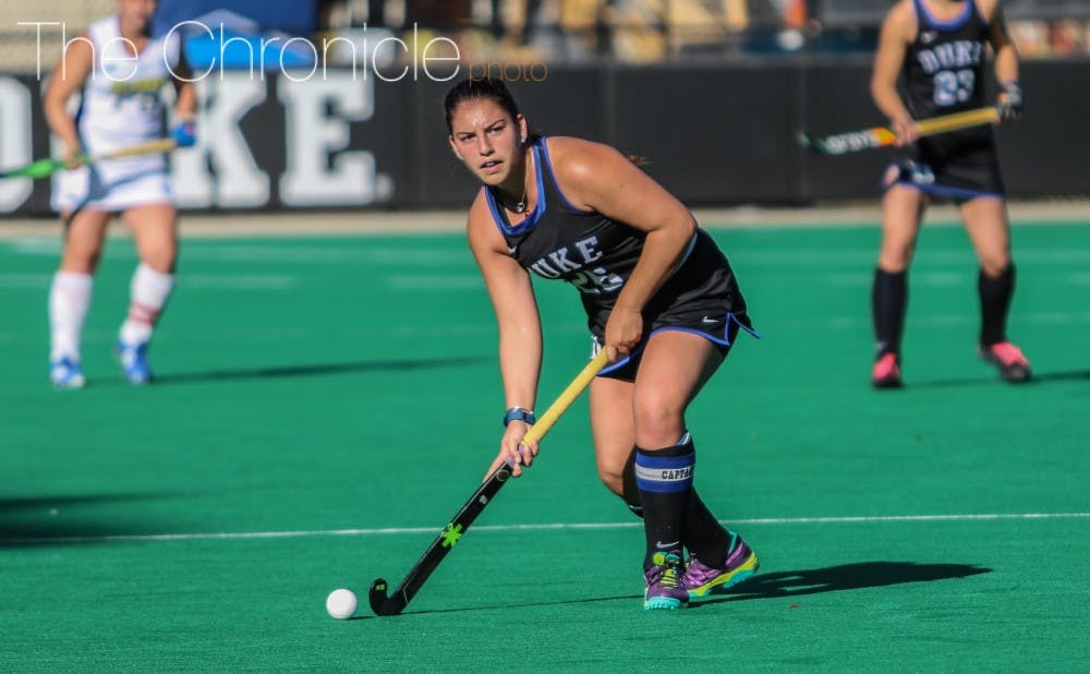 <p>&nbsp;Senior back Alyssa Chillano was a preseason All-ACC selection after leading Duke in points and goals last fall.&nbsp;</p>