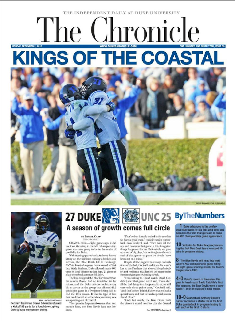 Duke's only ACC Coastal Division title came in 2013