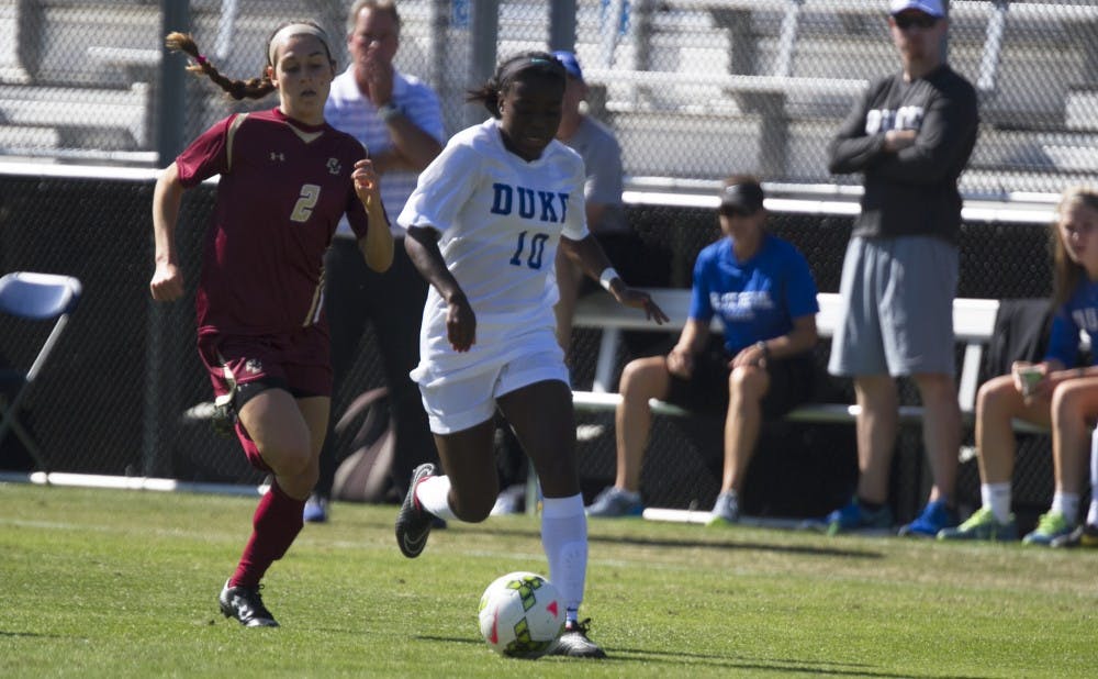 Sophomore Toni Payne netted the game-winning goal against Boston College Sunday.