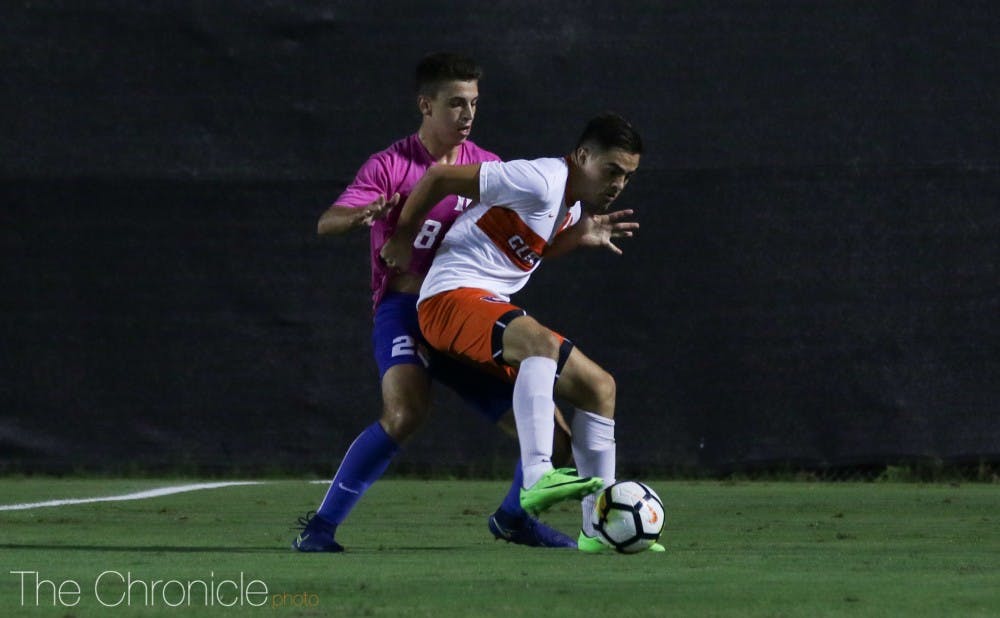 <p>Diego Campos had a hat trick to lead the Tigers' offensive onslaught.</p>
